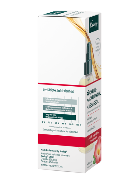 Rücken + Nacken Wohl Massageöl - Rechte Ansicht