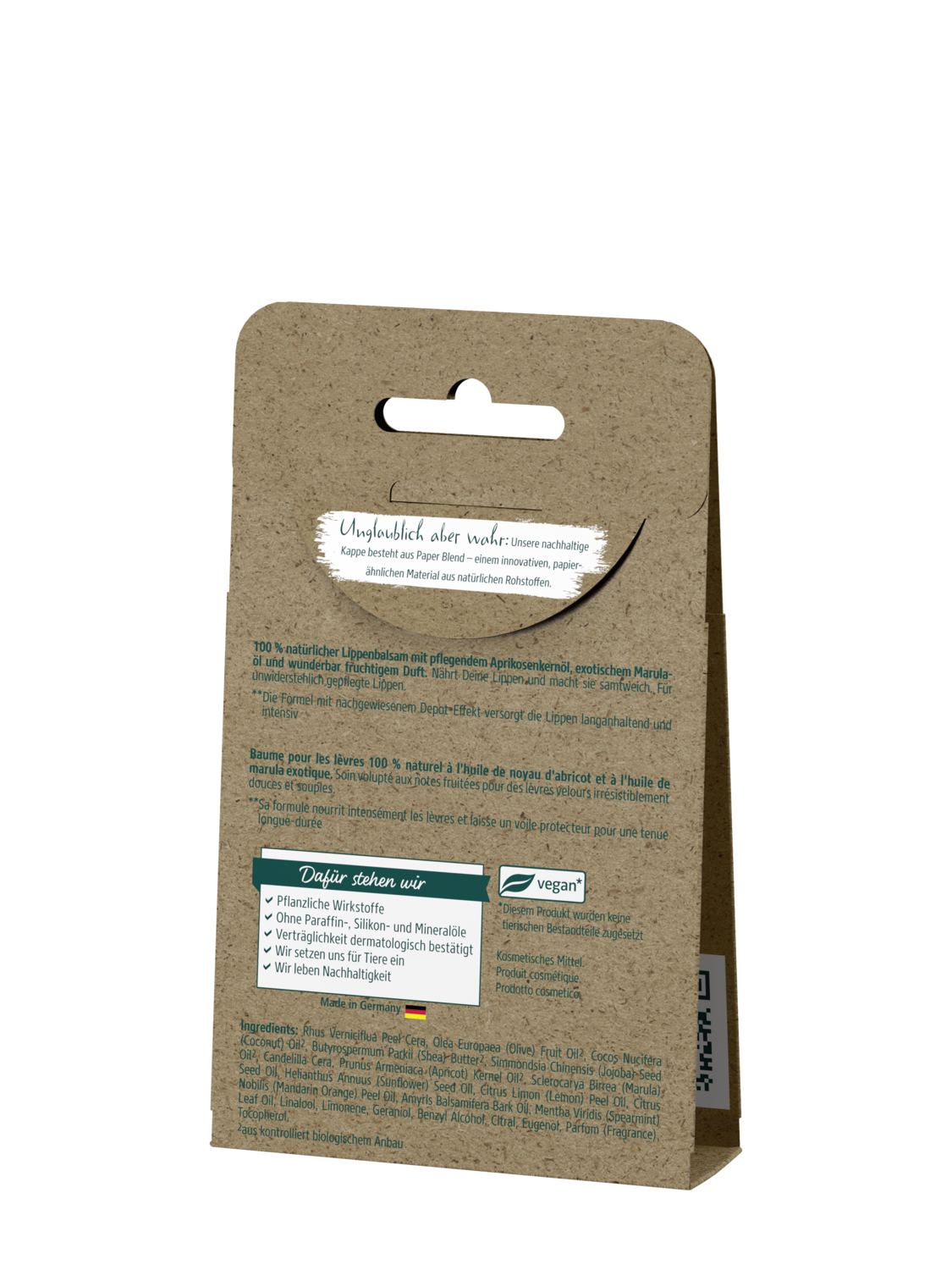 Lippenpflege Samtweich - R&uuml;ckansicht