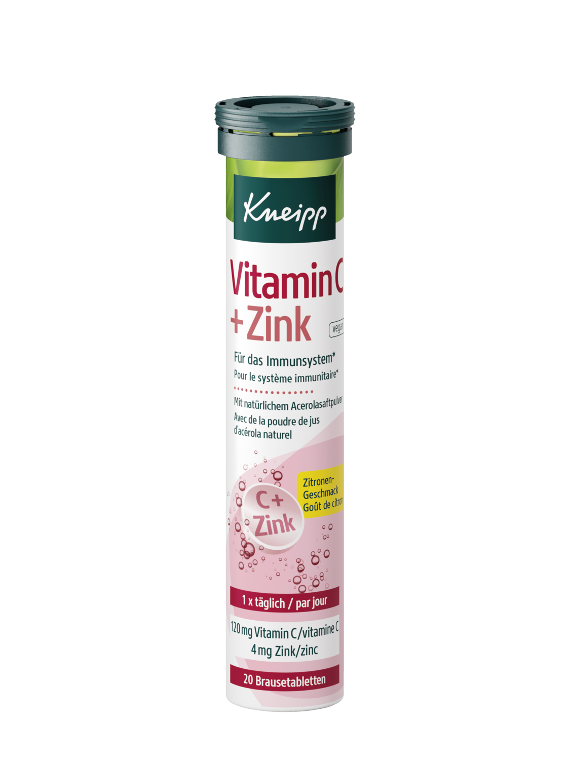 Nat&uuml;rliches Vitamin C und Zink - Vorderansicht