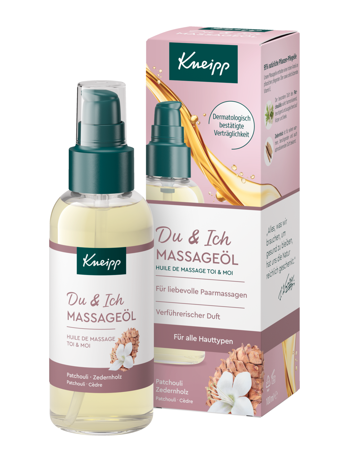 Du + Ich Massage&ouml;l - Vorderansicht