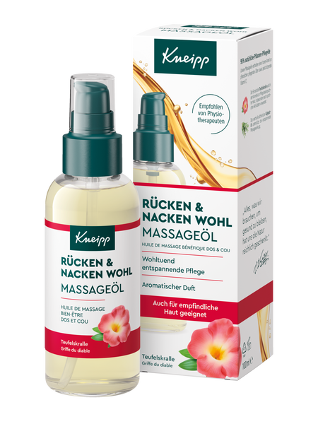 Rücken + Nacken Wohl Massageöl - Vorderansicht