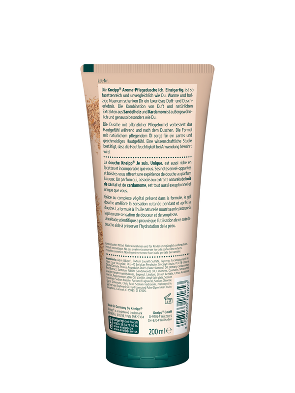 Aroma-Pflegedusche Ich. Einzigartig.