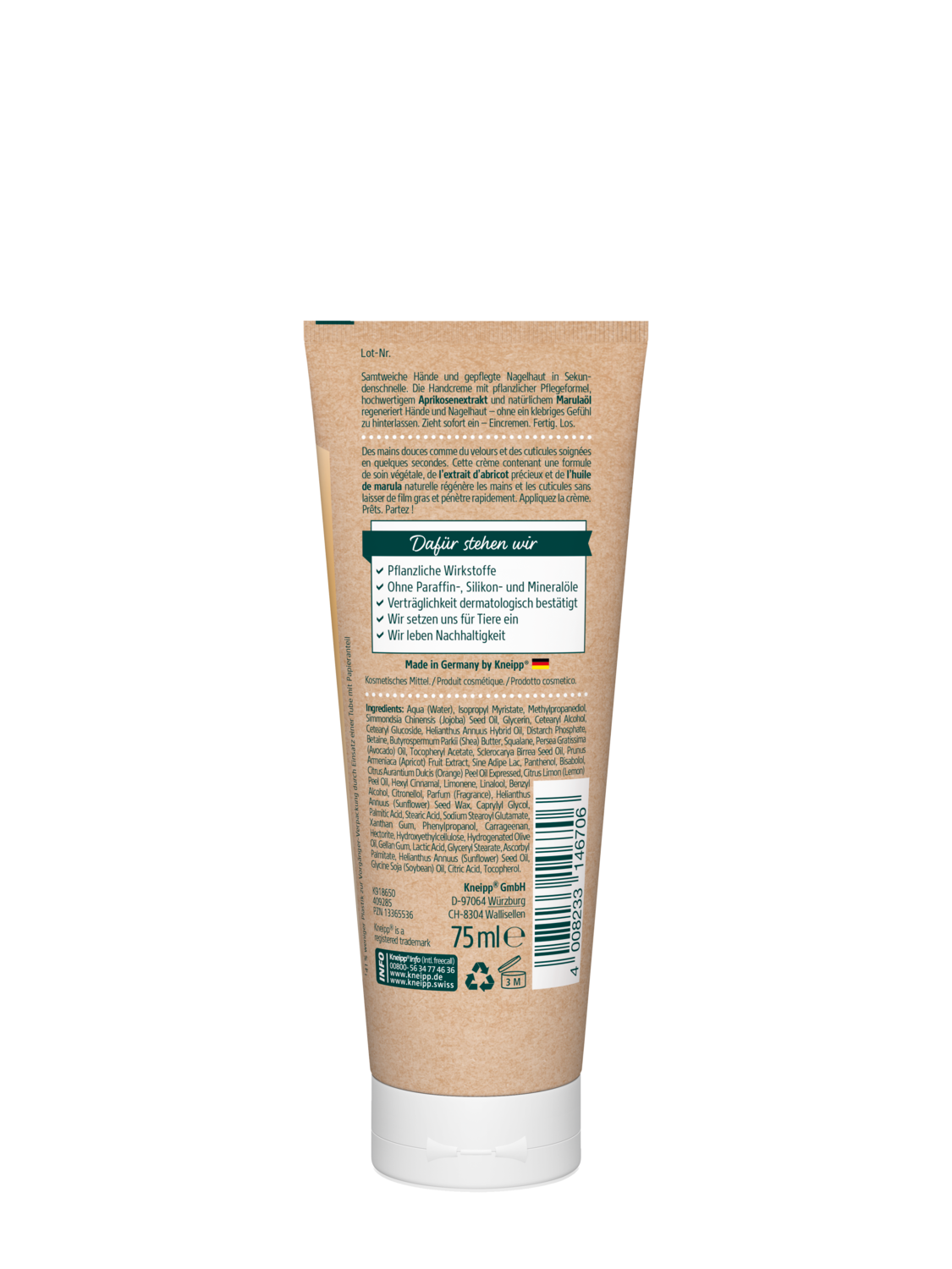 Sekunden Hand- & Nagelcreme - R&uuml;ckansicht