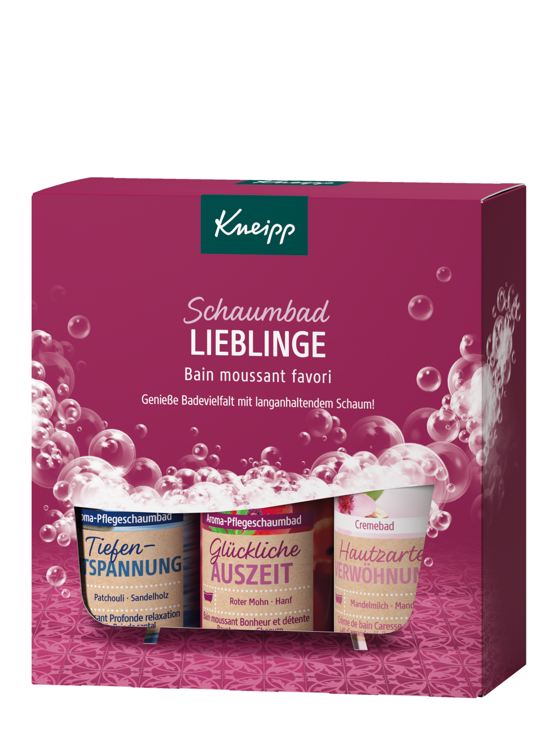 Geschenkset Schaumbad Lieblinge - Vorderansicht