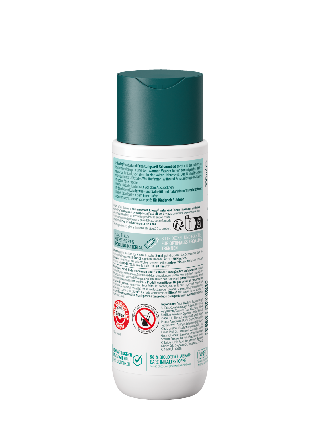 Naturkind Erk&auml;ltungszeit Schaumbad - R&uuml;ckansicht