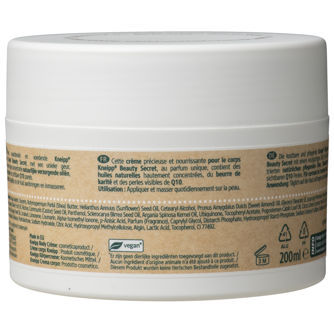 Nourishing Care Body Cream mit Q10 Perlen - R&uuml;ckansicht