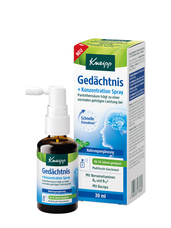 Gedächtnis + Konzentration Spray