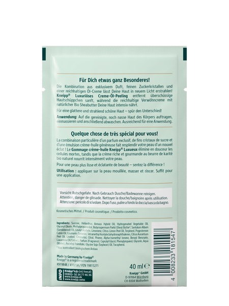 Luxuriöses Creme-Öl-Peeling - Rückansicht