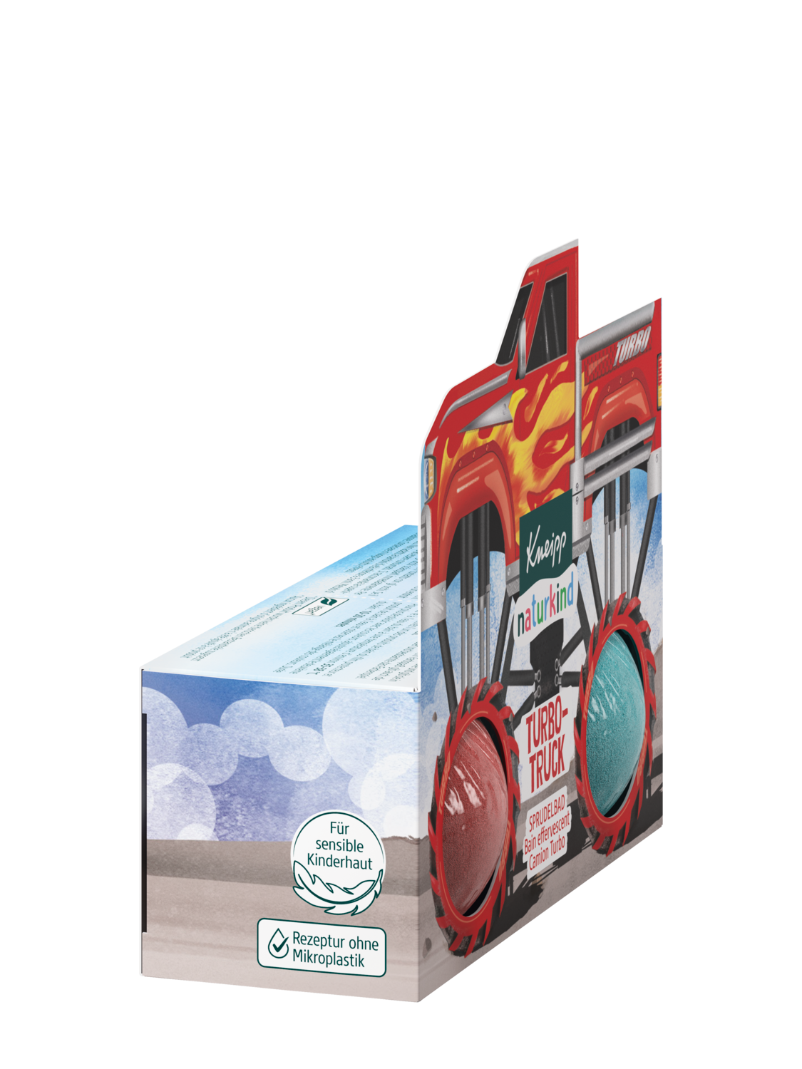 Naturkind Sprudelbad Turbo-Truck - Rechte Ansicht