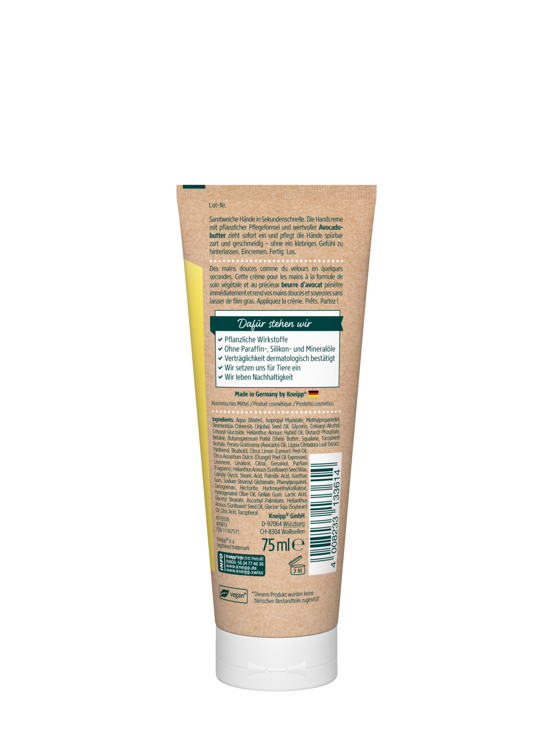 Express-Pflege Sekunden Handcreme - R&uuml;ckansicht