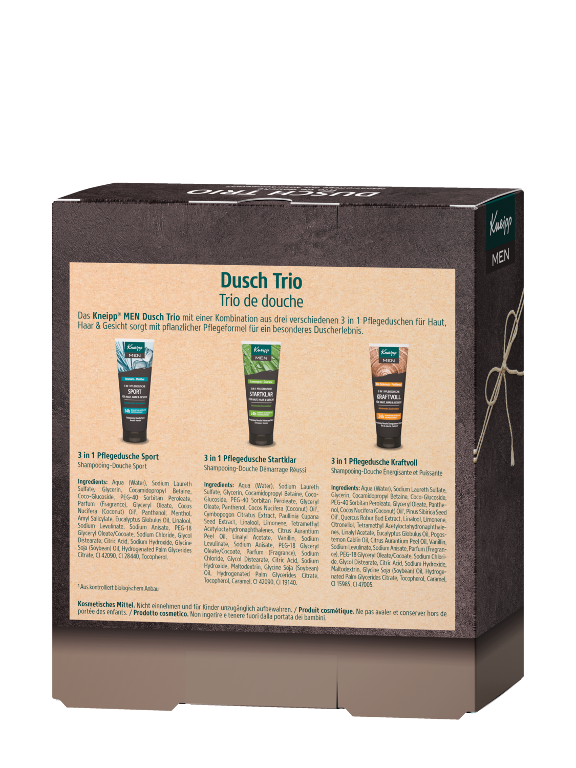 MEN Dusch-Trio - R&uuml;ckansicht