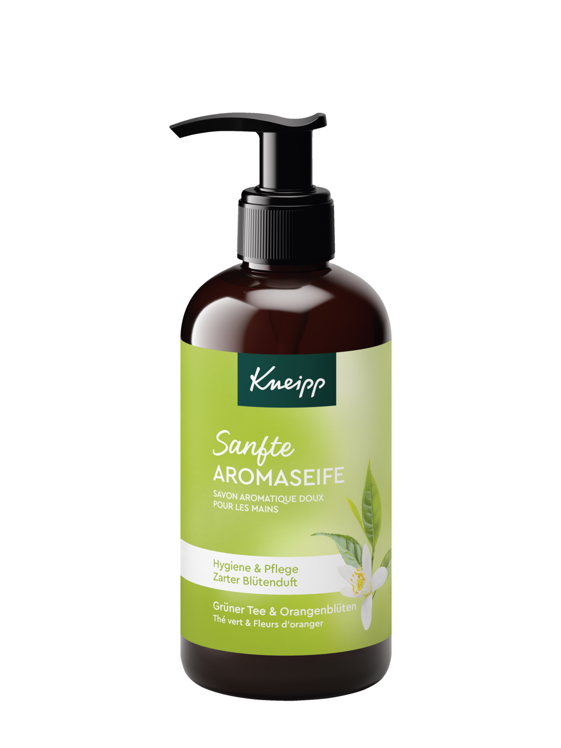 Sanfte Aromaseife Gr&uuml;ner Tee & Orangenbl&uuml;te - Vorderansicht