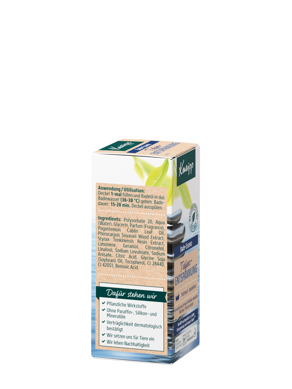 Bade-Essenz Tiefenentspannung Mini - Rechte Ansicht