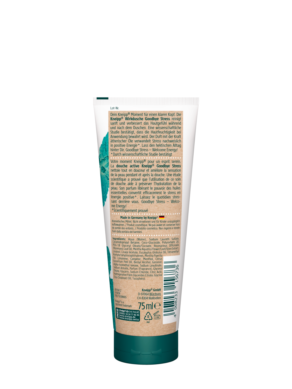 Wirkdusche Goodbye Stress - R&uuml;ckansicht