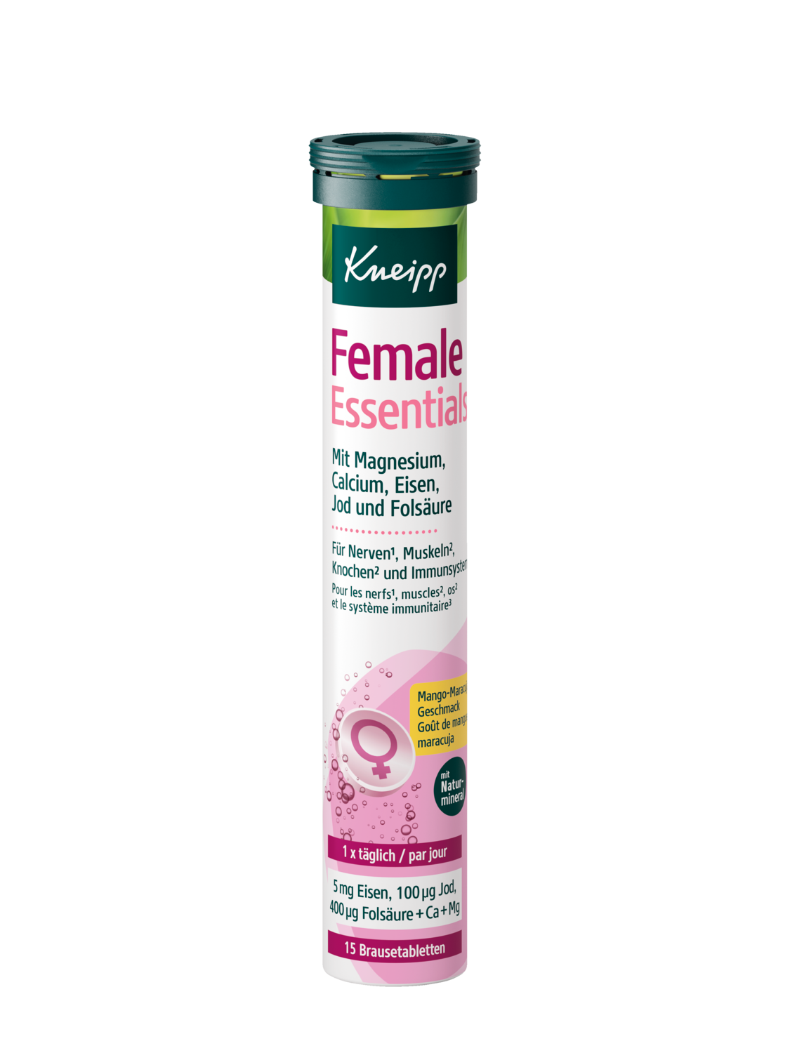 Female Essentials Brausetabletten - Vorderansicht