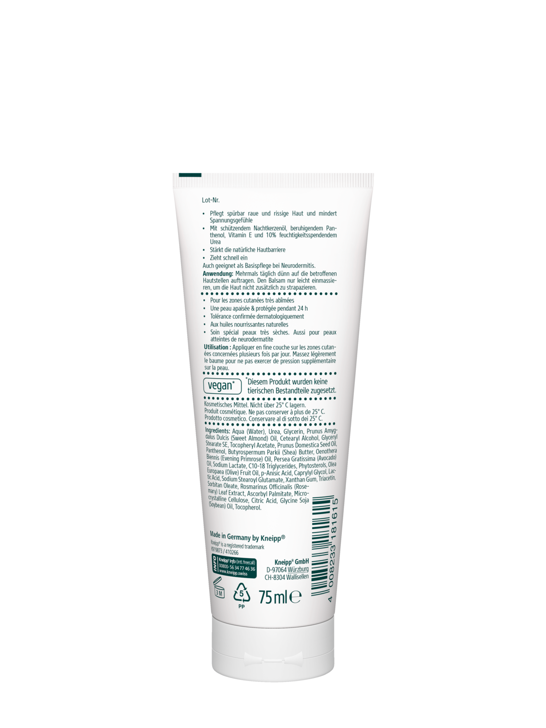 Derma Protect 10% Urea SOS Intensiv Balsam - R&uuml;ckansicht