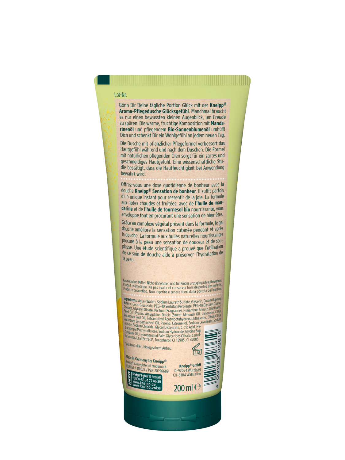 Aroma-Pflegedusche Gl&uuml;cksgef&uuml;hl - R&uuml;ckansicht