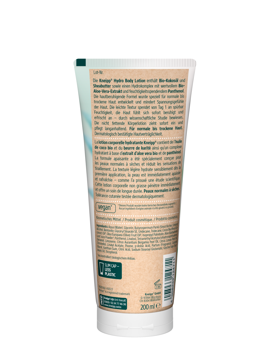 Body Lotion Hydro Aloe Vera - R&uuml;ckansicht