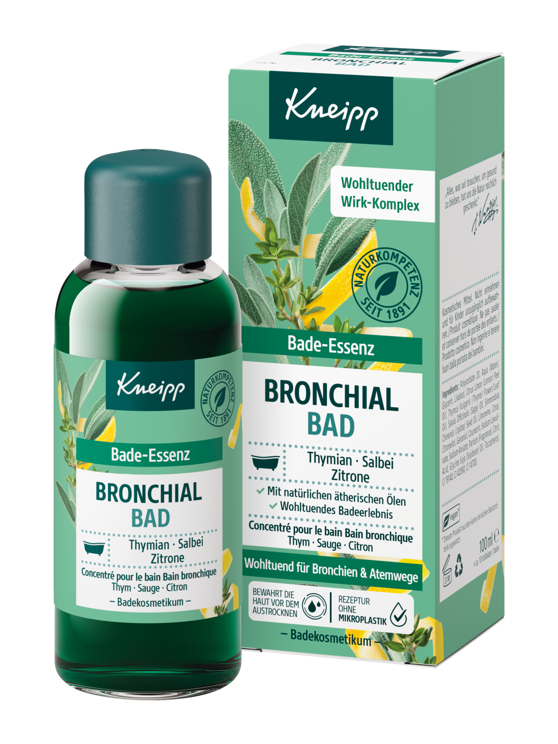 Bade-Essenz Bronchialbad - Vorderansicht