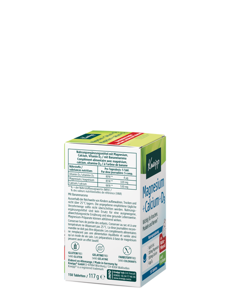 Magnesium + Calcium + Vitamin D3 - Rechte Ansicht