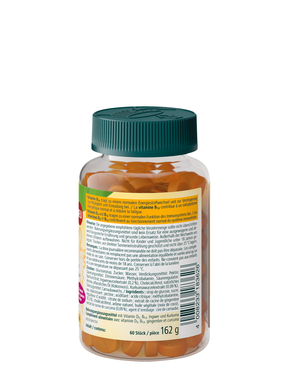 D3 + B12 Gummies - Rechte Ansicht