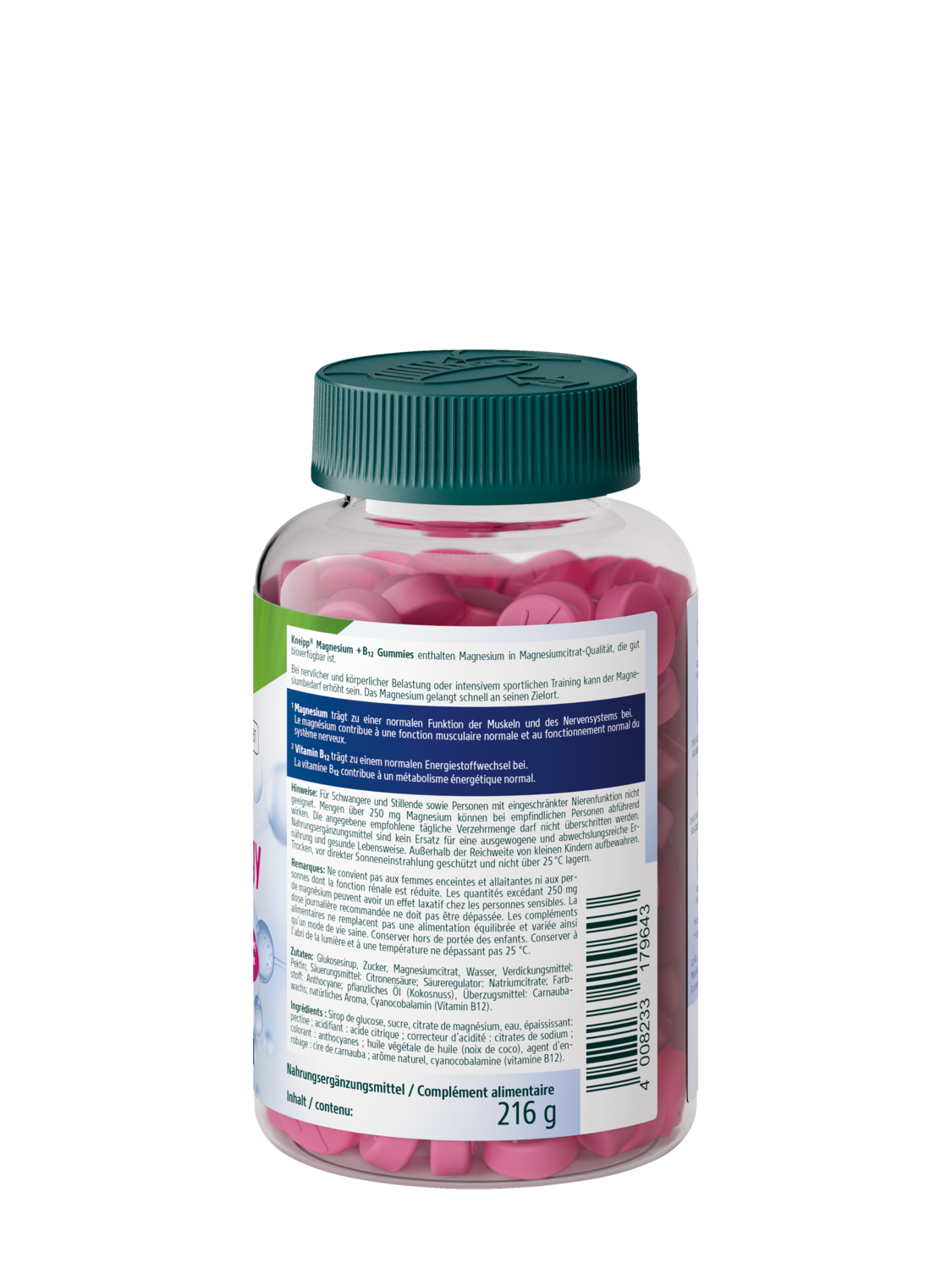 Magnesium + B12 Energy Gummies - Rechte Ansicht