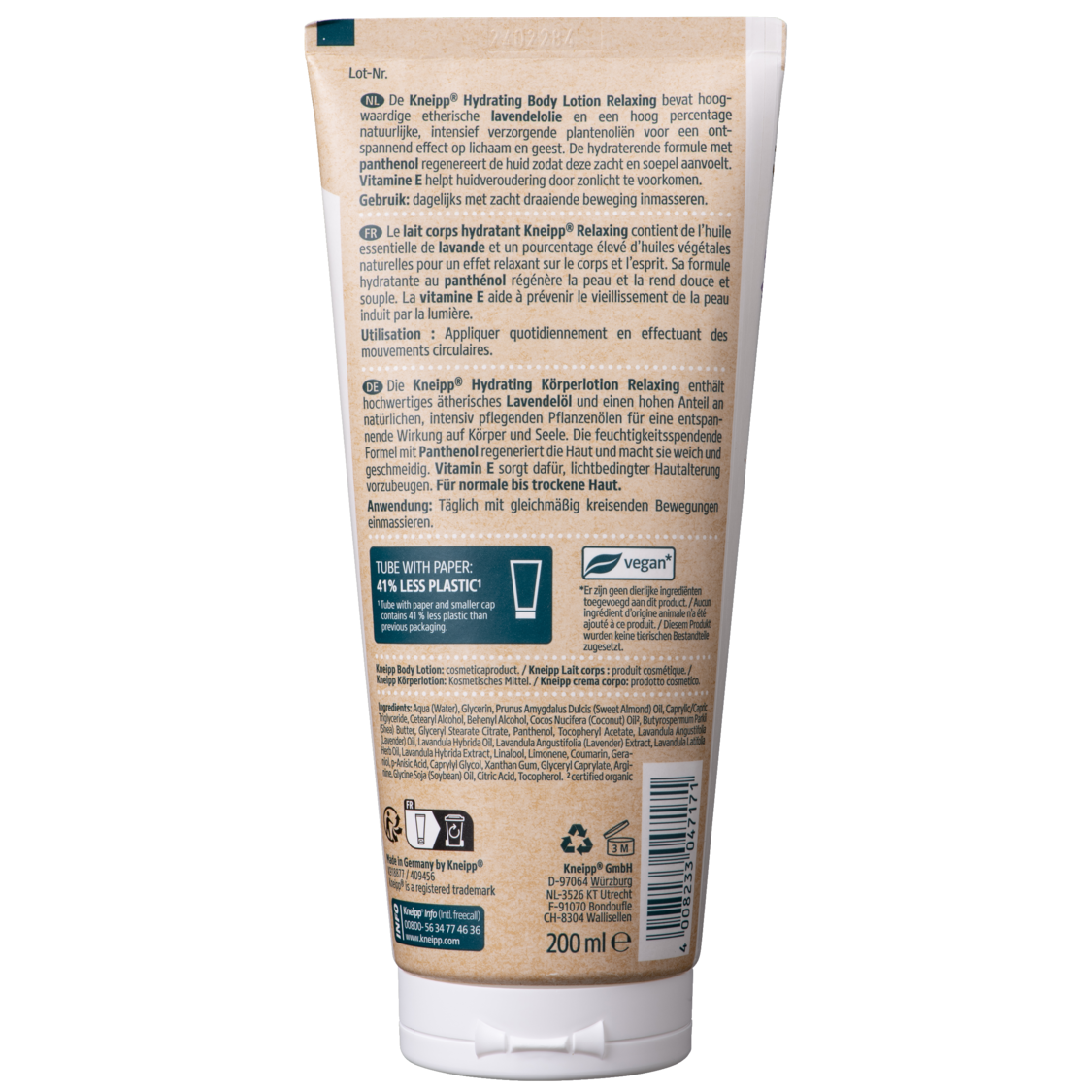 Bodylotion Relaxing  - R&uuml;ckansicht