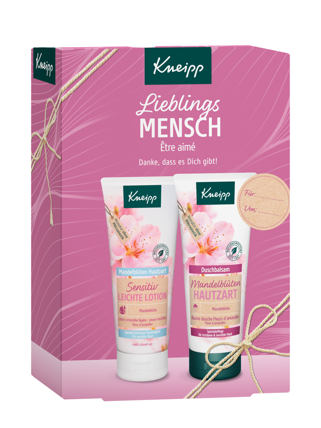 Geschenkpackung Lieblingsmensch - Vorderansicht