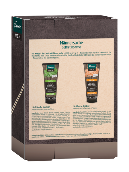 Geschenkset Männersache - Rückansicht