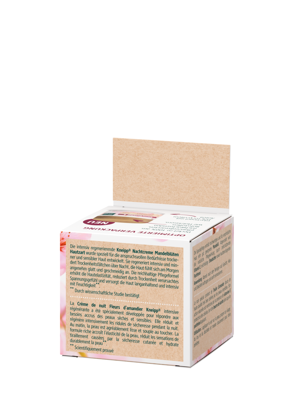 Nachtcreme Spezialpflege Mandelbl&uuml;ten Hautzart - R&uuml;ckansicht