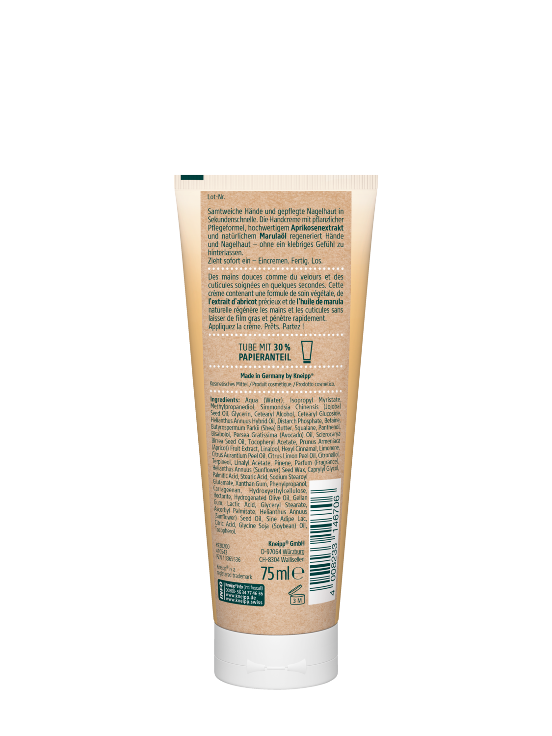 Sekunden Hand- & Nagelcreme - R&uuml;ckansicht