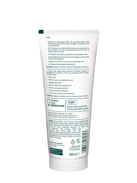 Derma Protect 10% Urea Körpermilch - Rückansicht
