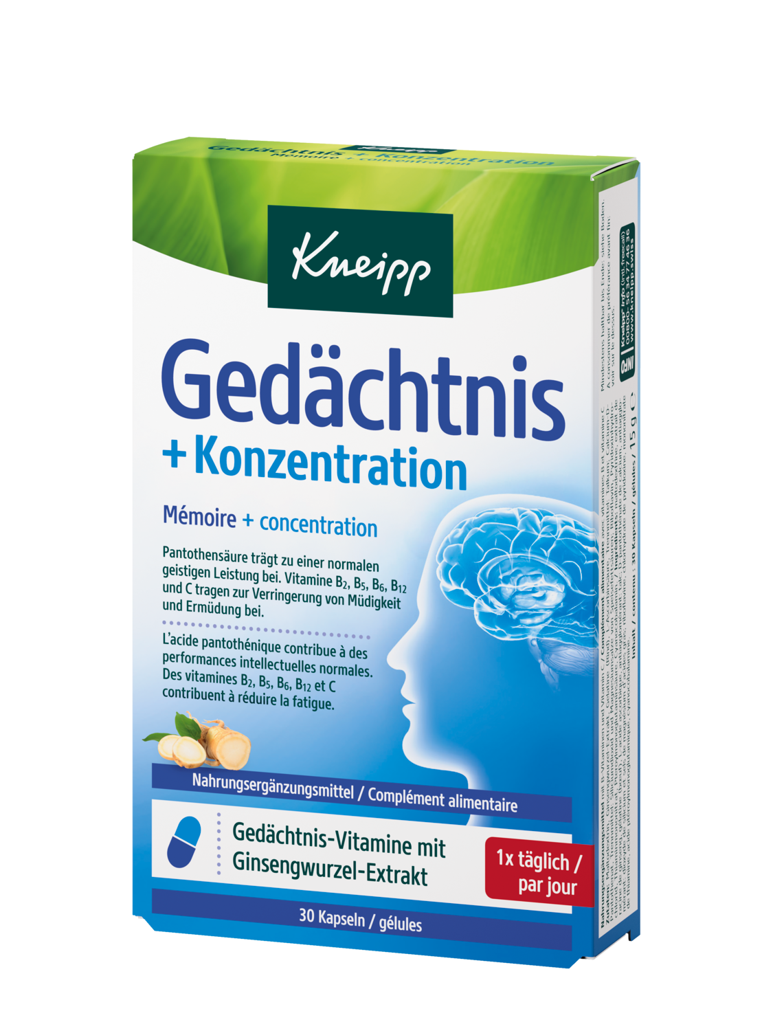 Ged&auml;chtnis + Konzentration - Vorderansicht