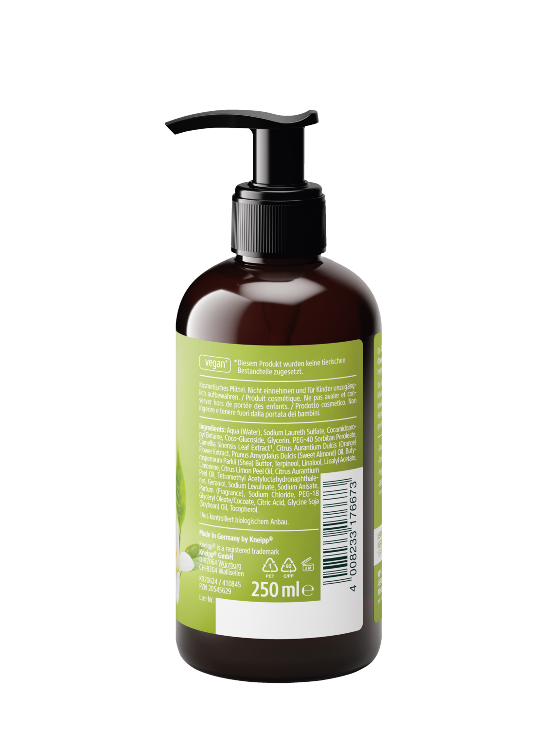 Sanfte Aromaseife Gr&uuml;ner Tee & Orangenbl&uuml;te - Rechte Ansicht