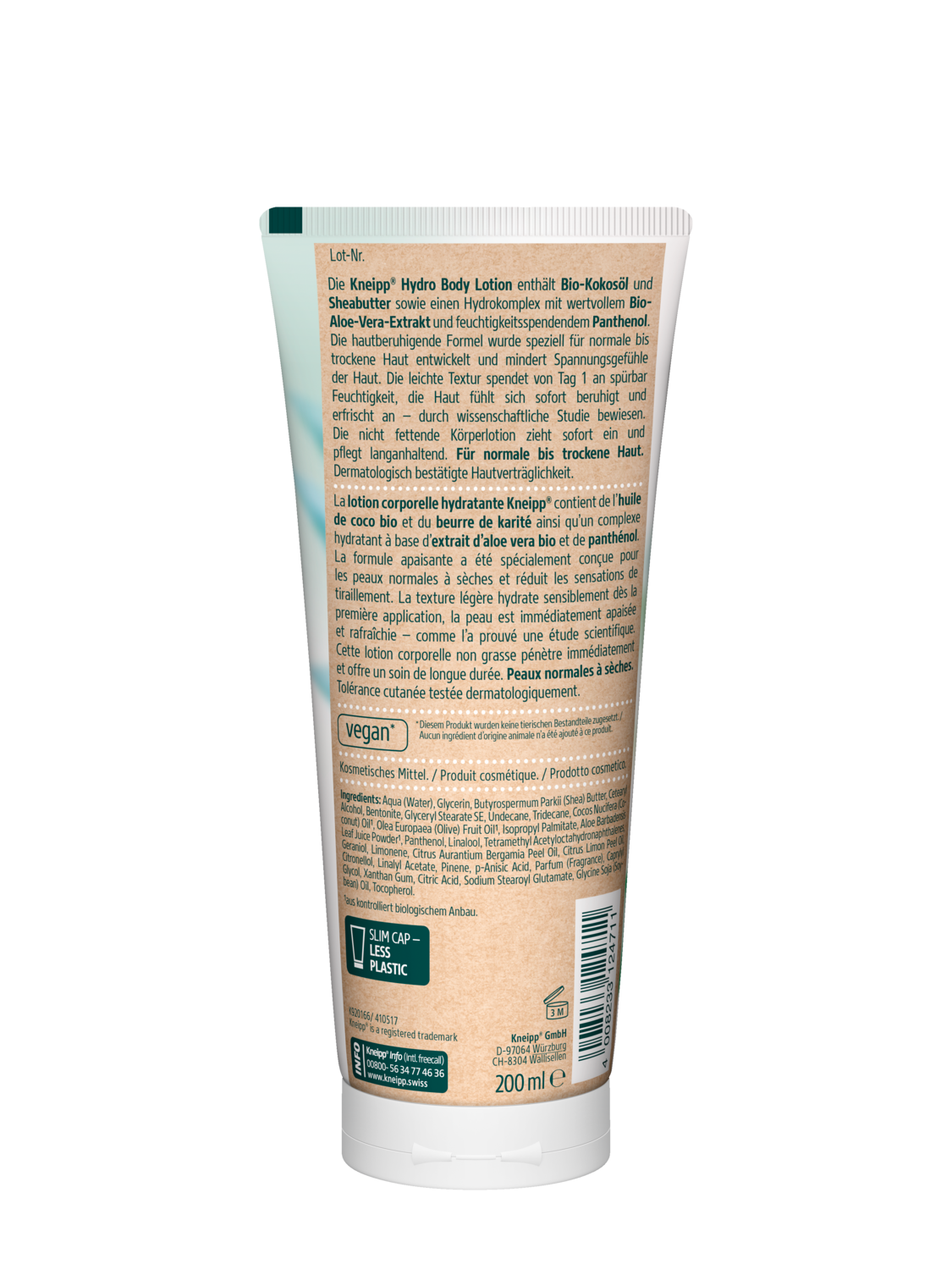 Body Lotion Hydro Aloe Vera - R&uuml;ckansicht