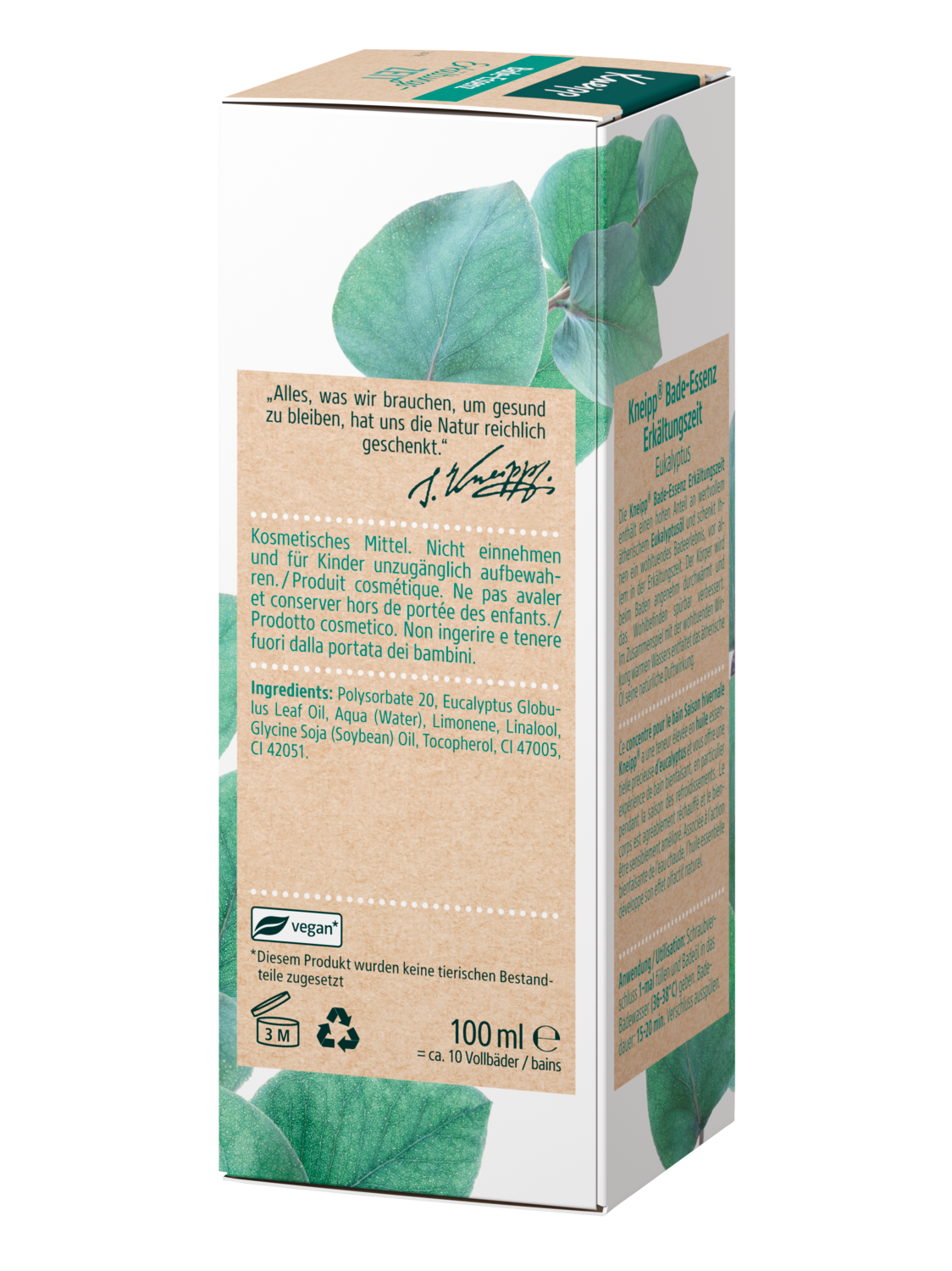 Bade-Essenz Erk&auml;ltungszeit - Linke Ansicht