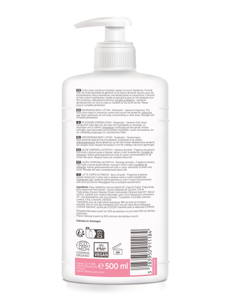 Cattier Nährende Körpermilch - Rückansicht