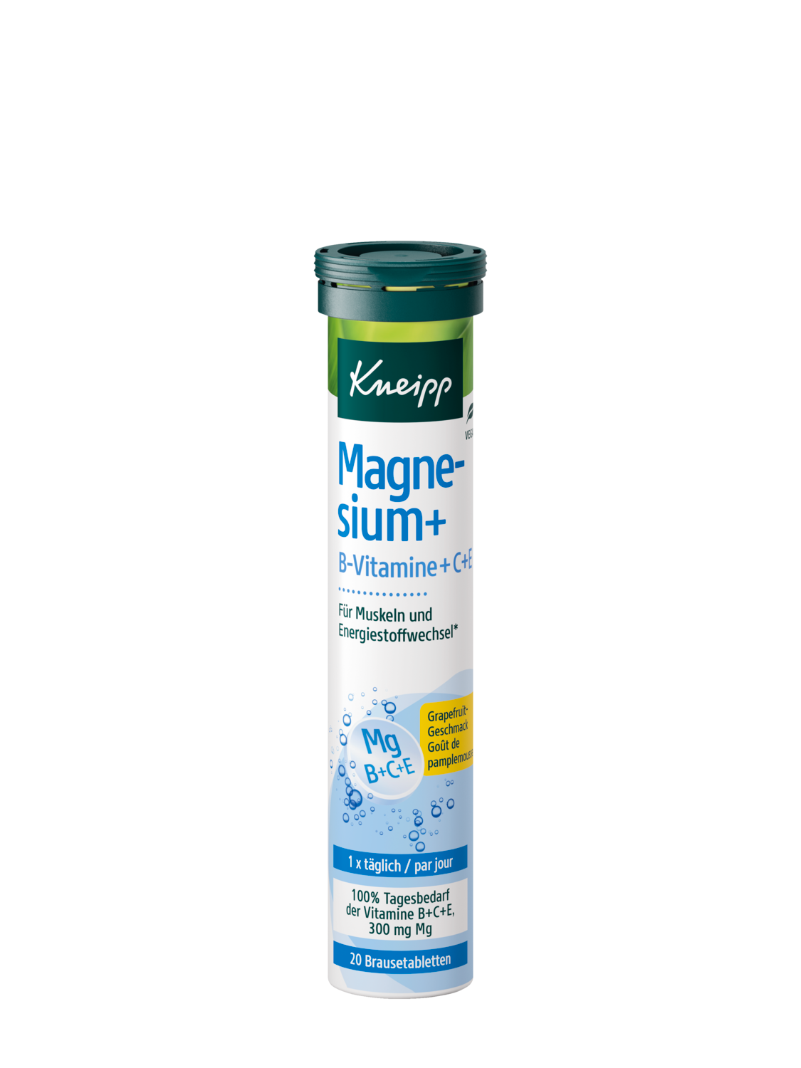 Nat&uuml;rliches Magnesium + B-Vitamine + C + E - Vorderansicht