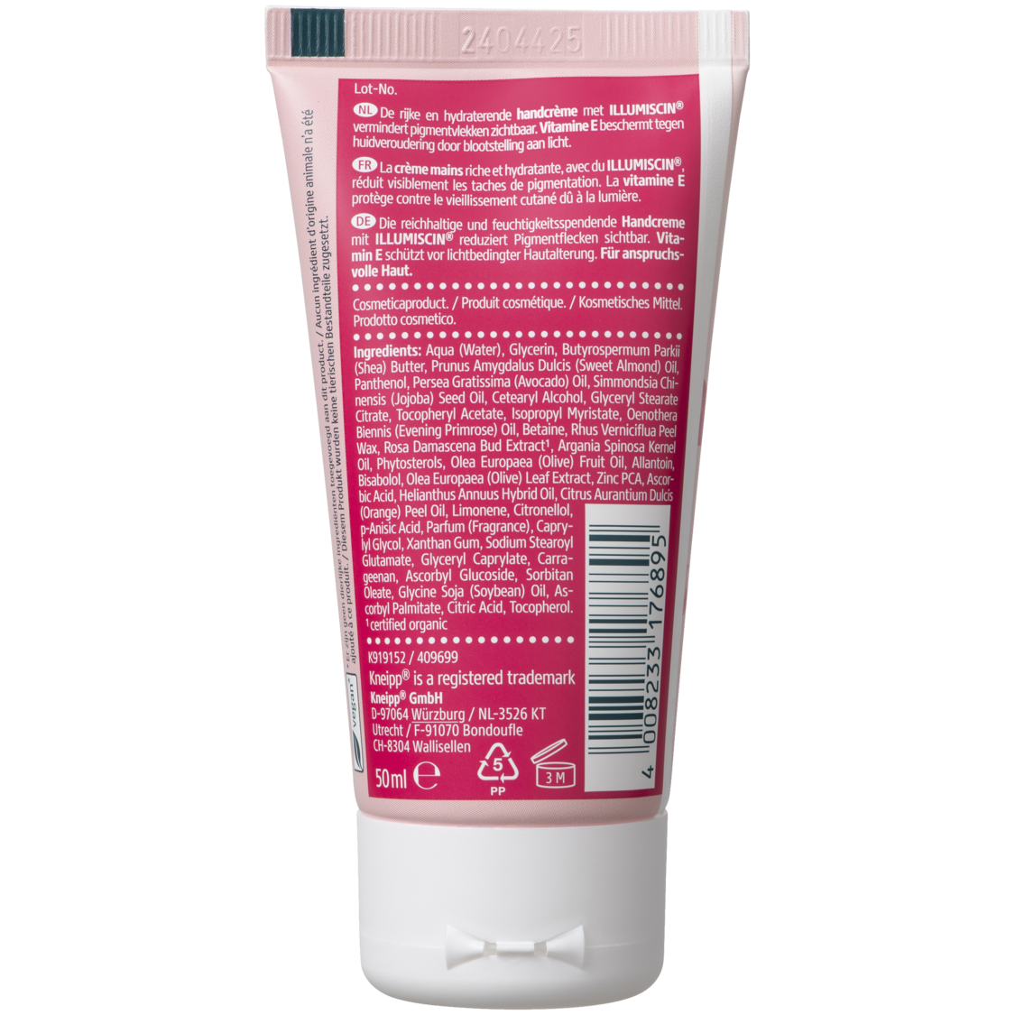 Gl&auml;ttende Handcreme Embrace Life - R&uuml;ckansicht