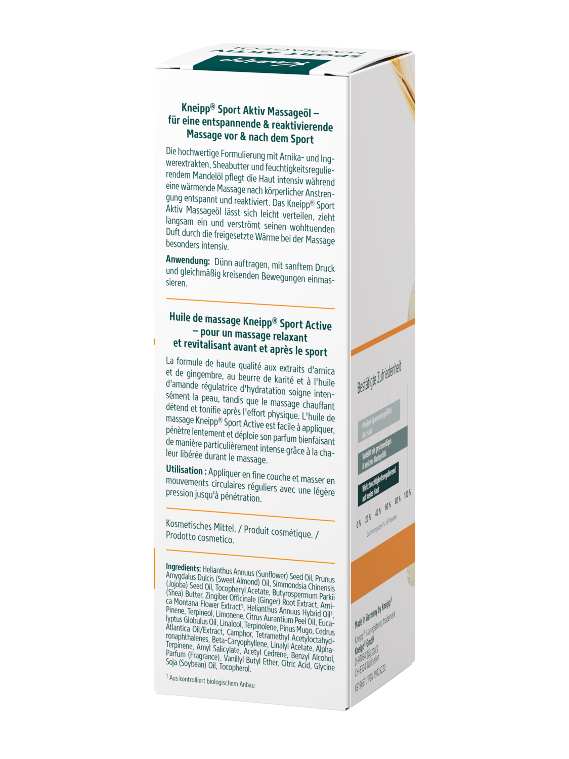 Sport Aktiv Massage&ouml;l - R&uuml;ckansicht