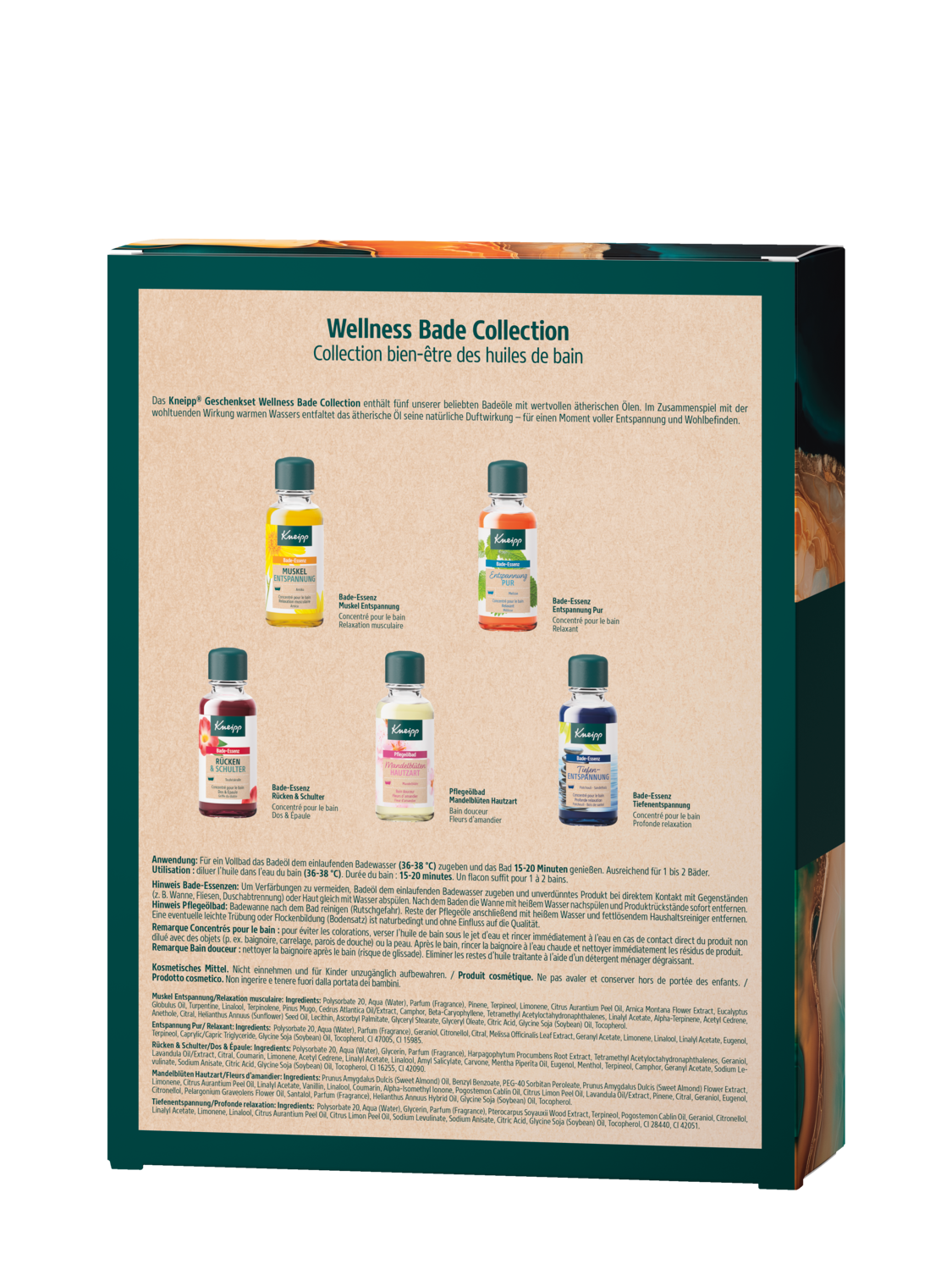 Geschenkset Wellness Bade Collection - R&uuml;ckansicht