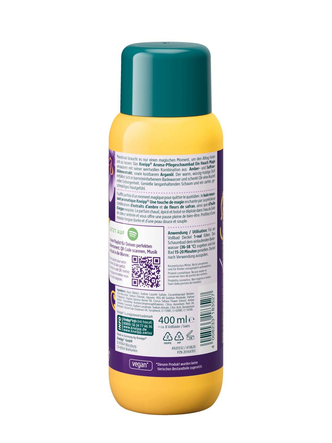 Aroma-Pflegeschaumbad Ein Hauch Magie - R&uuml;ckansicht