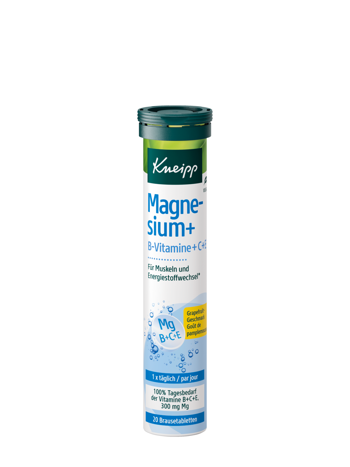 Nat&uuml;rliches Magnesium + B-Vitamine + C + E - Vorderansicht