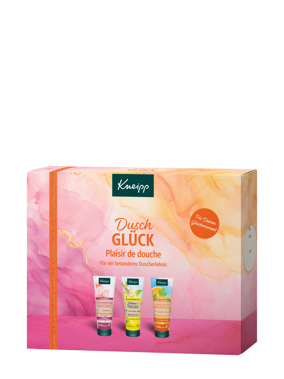 Geschenkpackung Duschgl&uuml;ck - Vorderansicht