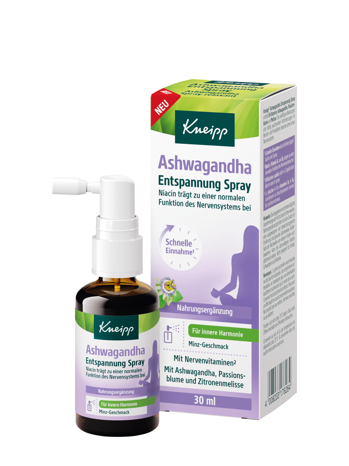 Ashwagandha Entspannung Spray - Vorderansicht