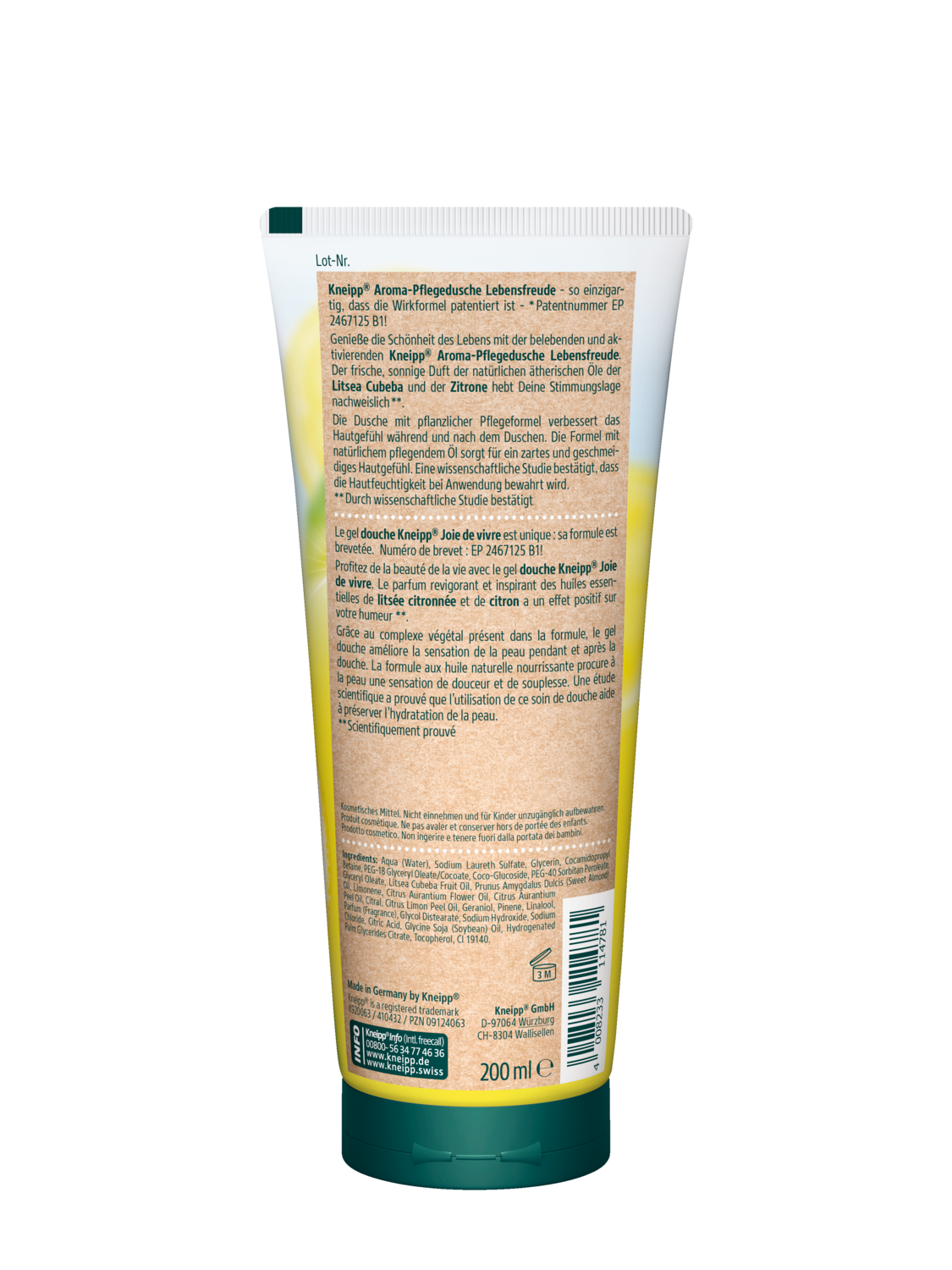 Aroma-Pflegedusche Lebensfreude - R&uuml;ckansicht