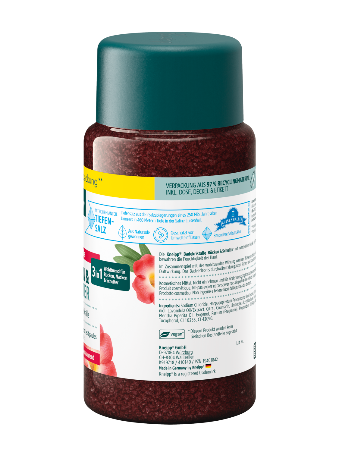 Badekristalle R&uuml;cken & Schulter - Rechte Ansicht