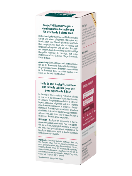 Glättend Pflegeöl - Rückansicht