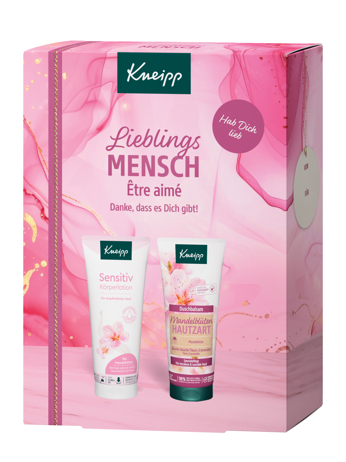 Geschenkset Lieblingsmensch - Vorderansicht