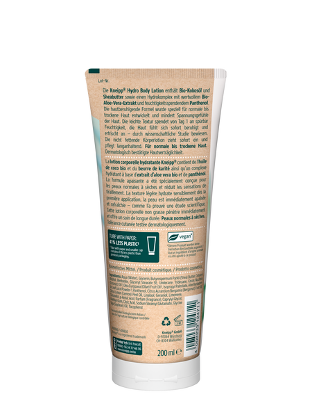 Hydro Bodylotion Aloe Vera - Rückansicht